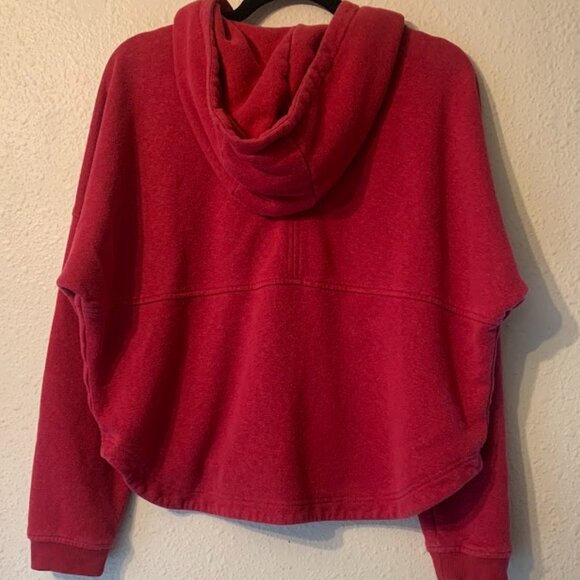 Prana Cozy Up Red Hemp Blend Hoodie -- Size M - Picture 3 of 6